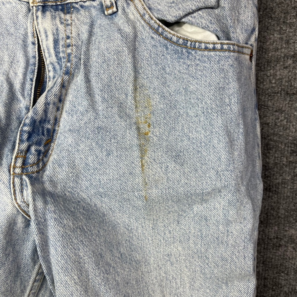 Vintage Levi's 607 Jeans Men's Blue Denim Pockets Straight Zip Fly - 33X28.5 - Picture 10 of 16
